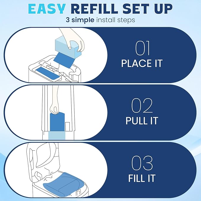 Diaper Pail Refill Bags 30 Bags Per Refill，Compatible with Genie Easy Roll Signature Diaper Pails Holds Up to 2820 Newborn Diapers 7 Layer Odor Barrier Technology 2PACK (60 Bags)