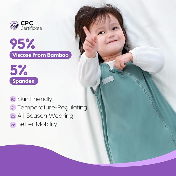 Aomloge PuppyCozy: Toddler Sleep Sack 9-48 Months, 1.0 Tog Sleep Sack with Legs, Baby Wearable Blanket