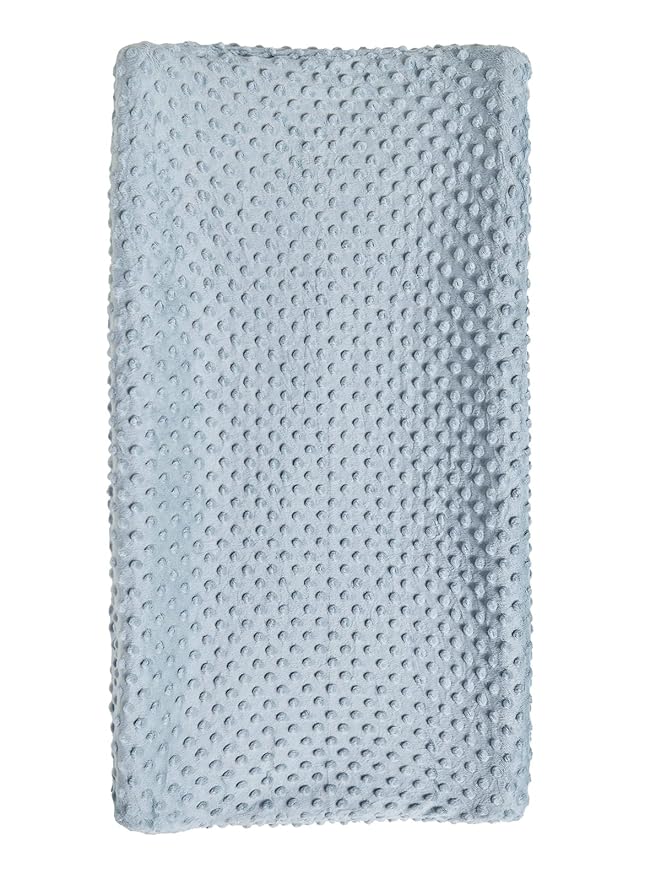 Changing Pad Cover Super Soft Dots Skin-Friendly Breathable Wipeable Changing Table Sheets for Baby Boy and Baby Girl (Cloud Blue)