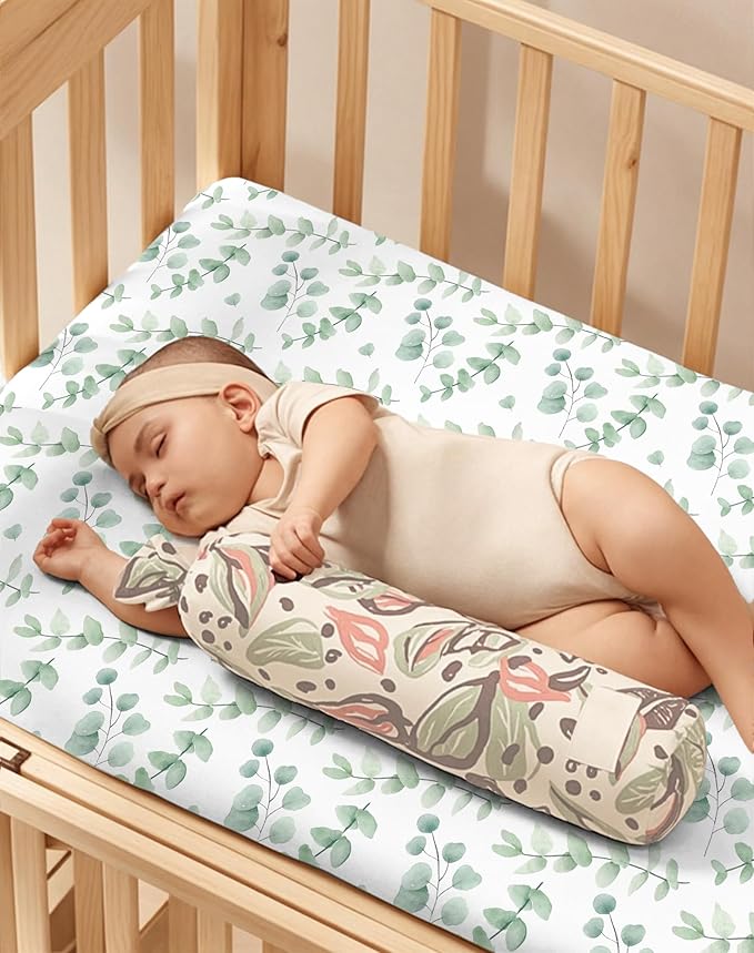 Crib Sheets for Boys and Girls, 2 Pack Fitted Baby Sheets for Standard Toddler Mattress 28" x 52", Soft Breathable Jersey Knit Baby Bedding (Rusty Garden)