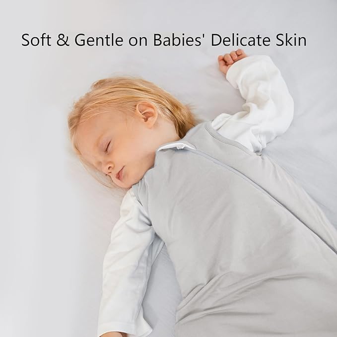 Rayon Made from Bamboo Sleep Sack 18-24 Months 1.0 Tog Ultra Soft Baby Wearable Blanket Toddler Sleeping Sack 2t for Babies Unisex Girl Boy 2-Way Zipper Baby Sleeping Bag Breathable Lightweight XL
