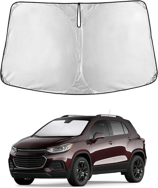 EcoNour Windshield Sun Shade Compatible for Chevrolet Trax 2013–2023 | SUV Front Window Sunshade | Foldable Sun Visor Protector | Blocks UV Rays & Reduces Interior Heat