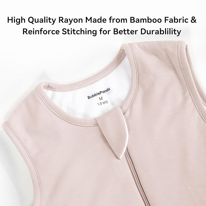 BubblePanda Rayon Made from Bamboo Toddler Sleep Sack with Feet 1.0 Tog Ultra Soft Toddler Sleeping Sack 3t-4t Sleep Bag Walker Quilted Wearable Blanket with Legs 2-Way Zipper Lightweight Extra Long