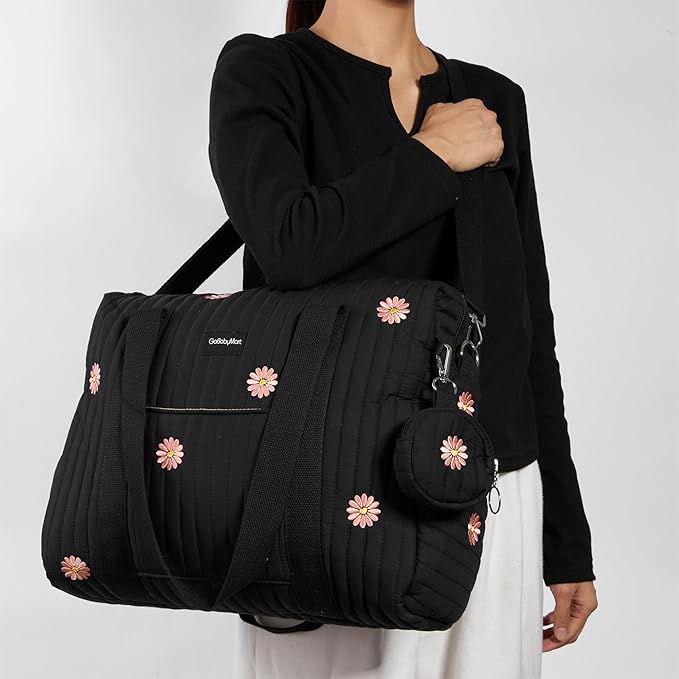 3pc Diaper Bag Tote Set, Hospital Bag for Labor & Delivery, Maternity Travel Bag with Changing Pad & Pacifier Case