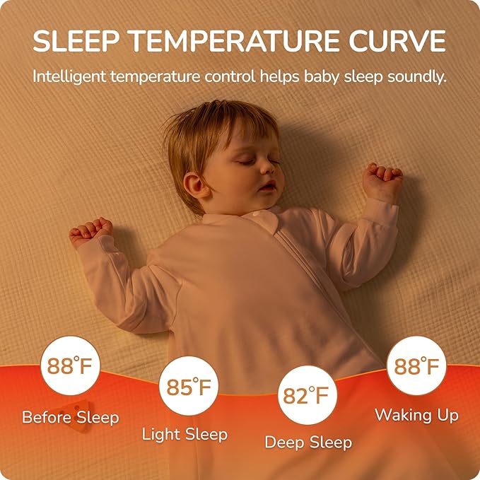 Baby Sleep Sack 6–12 Months, Cotton Sleep Sack with Detachable Long Sleeves, 1.0 TOG Wearable Blanket for Cooler Nights, 2-Way Zipper Toddler Sleeping Sack with Temperature Strip, Pink