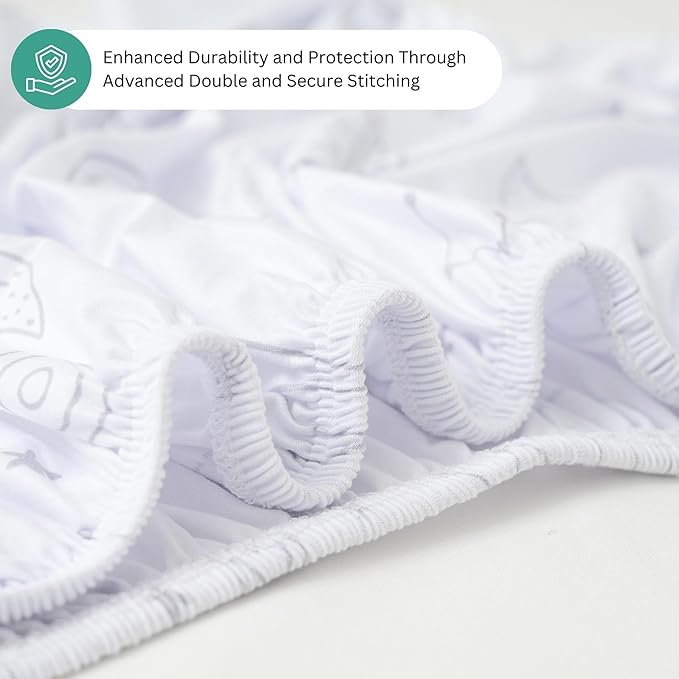 Bassinet Sheets for Angelbliss, Koolerthings, Chicco LullaGo, BCOL, Semphis Bassinet Bedside Sleeper by TansyPanda, 3 Pack, 33x20, Ultra Soft, Breathable, Snug Fit, Unisex Boys Girls, Gray (Space)