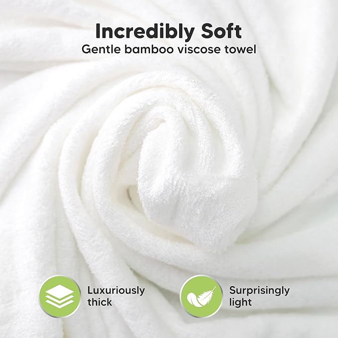 KeaBabies Hooded Baby Towel for Newborn - Viscose Derived from Bamboo Large Baby Bath Towels with Hood for Boys, Girls, Toddler, Extra Absorbent & Soft Newborn Bath Essentials (Unicorn, Regular)