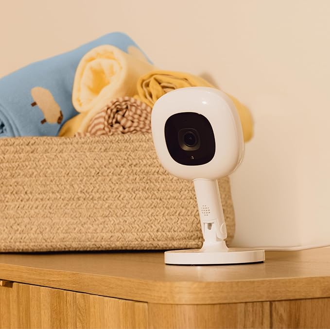 Nanit Pro Smart Baby Monitor with Flex Stand and Floor Stand - 1080p HD Video, Sleep Tracking, 2-Way Audio, Sound/Motion/Cry Notifications, Night Vision - for Home & Travel