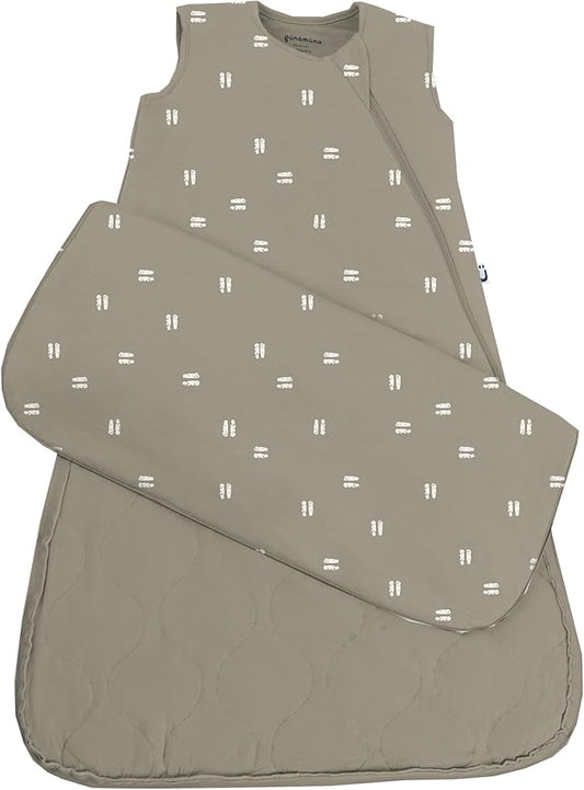 GUNAMUNA Sleep Sacks for Babies Toddlers and Newborns, Easy Changing Diaper Zipper, Cozy, 2.5 TOG
