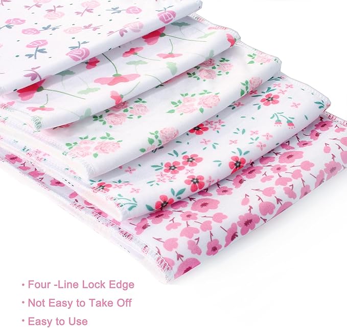 Benoxine 10-Pack Burp Cloths for Baby Boys and Girls - Organic Baby Burp Cloth,Baby Washcloths, Burp Rags, Large Neutral Burp Clothes for Newborn