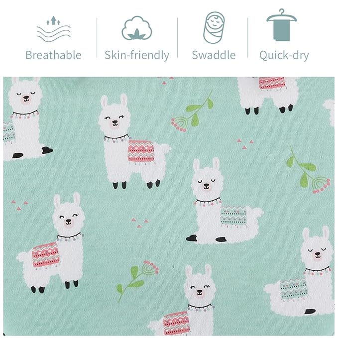 insular Baby Swaddle Wrap, Swaddle Blanket for Newborn and Infant, Adjustable Swaddling Set for Boy and Girl, Soft Cotton Baby Sleep Sack 3 Pack, Alpaca, Small(0-3 Month)