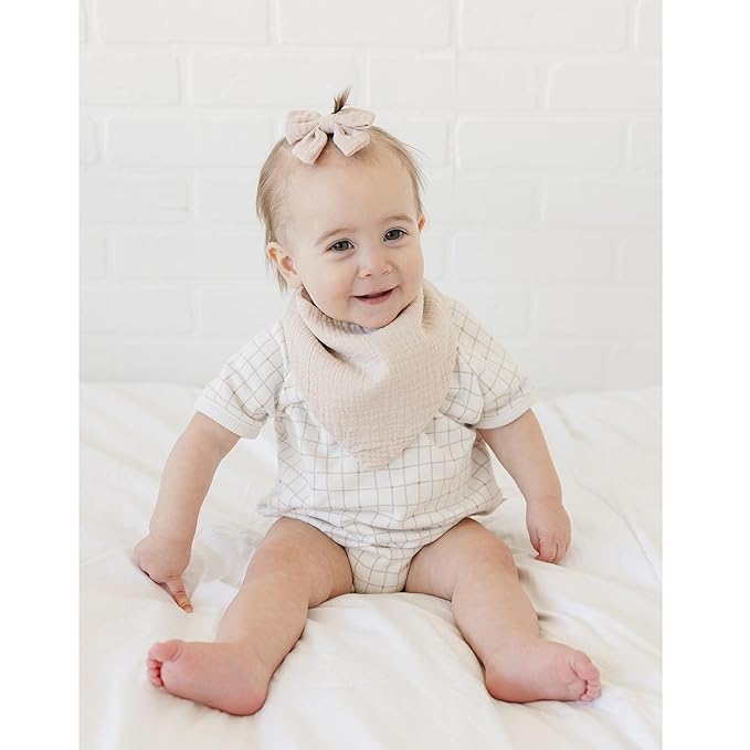 MairMore 8-Pack Muslin Baby Bandana Drool Bibs – Soft & Absorbent 100% Cotton Teething and Drooling Essentials for Boys, Girls, Newborns & Toddlers