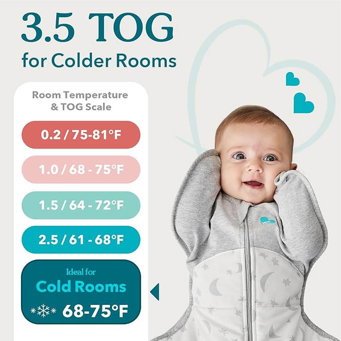 Love to Dream Swaddle UP Extra Warm 3.5 TOG, Dramatically Better Sleep, Allow Baby to Sleep in Preferred Arms Up Position for Self-Soothing, Snug Fit Calms Startle Reflex, Olive, Newborn, 5-8.5 lbs