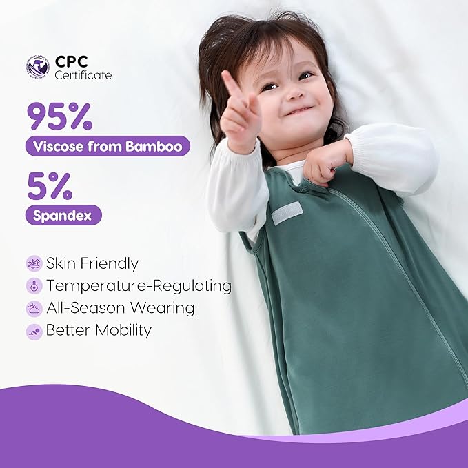 Aomloge PuppyCozy: Toddler Sleep Sack 9-48 Months, 1.0 Tog Sleep Sack with Legs, Baby Wearable Blanket
