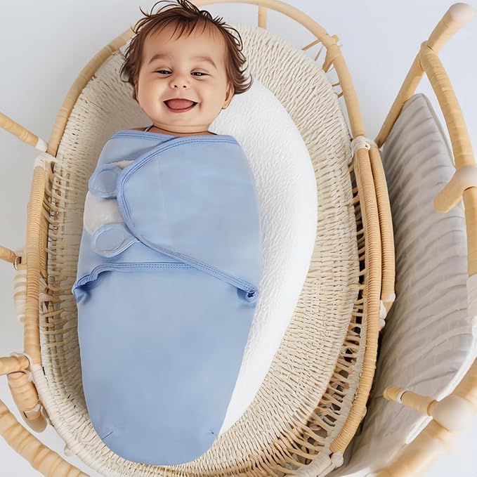 3-Pack Organic Baby Swaddle Sleep Sacks,Nursery Swaddling Blankets,Swaddles for Newborns Infant 0-3 Months