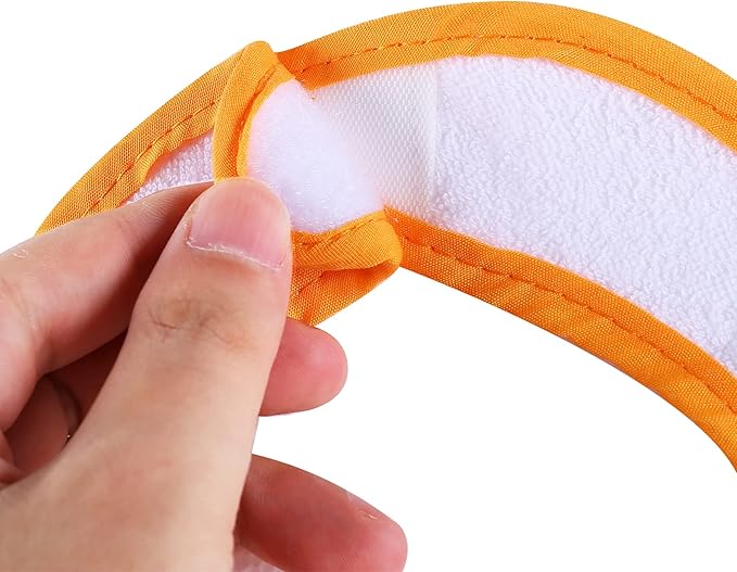 Nvatorfox 12 Pack Terry Drool Cotton Bibs, Unisex Baby Bibs with Fiber Filling Waterproof for Feeding, Teething, Drooling