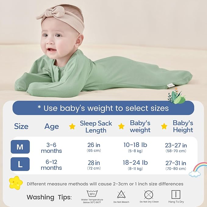 ZIGJOY Baby Transitional Swaddles for Newborns: 0.5 Tog Arms Up Sleep Sack 3-6-12 Months Soft Cotton Shark Fin 2 Way Zipper