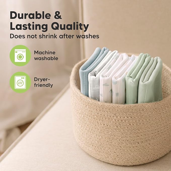 Organic Burp Cloths Baby Boy, Girl - 6-Pack Large 100% Cotton Burping Cloths for Babies, Spit Up Rags, Super Absorbent, Ultra Soft Newborn Rag, Gender Neutral, Machine Washable, Durable (Vessels)