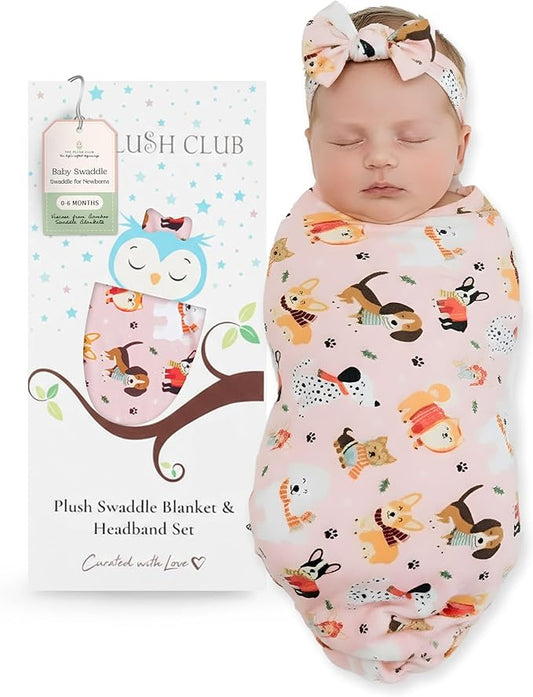 Swaddles for Newborns Baby Blanket Set Ultra-Soft 95% Bamboo Viscose Baby Swaddle for 0-3 Months | Newborn Essentials Must Haves Bamboo Viscose Swaddle Blankets