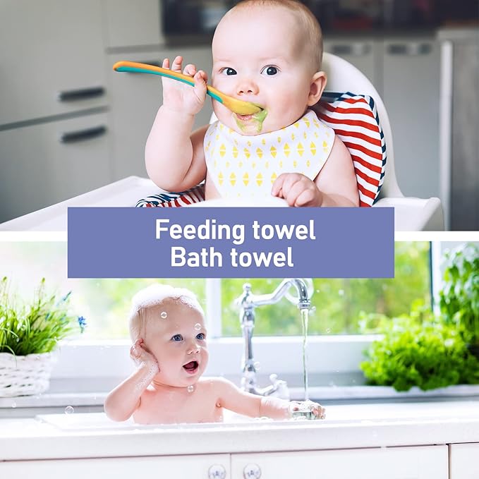 36 Pack Baby Washcloths 10 x 10 Inch Microfiber Coral Fleece Baby Towels Bath Face Towel Absorbent Soft Kids Washcloths Burp Cloth Wash Cloths for Newborns, Infants, Toddlers, Gentle on Sensitive Skin