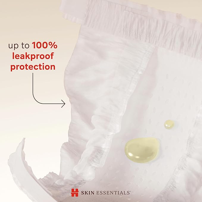 Huggies Size 4 Diapers, Skin Essentials Baby Diapers, Size 4 (22-37 lbs), 52 Count