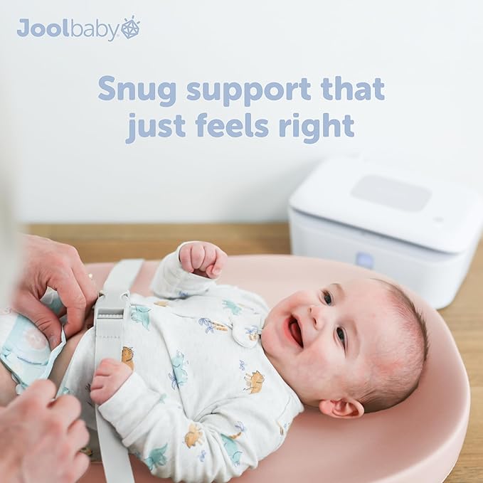 Jool Baby Waterproof Baby Changing Pad - Easy to Clean, Lightweight & Portable - Large Foam Cushion for Comfort (Rose)