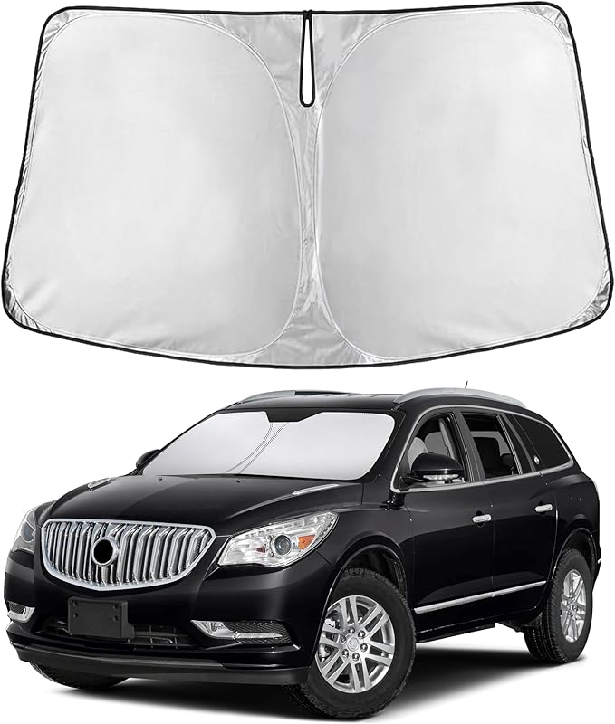 Econour Windshield Sunshade for Buick Enclave 2010-2015 2016 2017, Sun Visor for Front Windshield & Window Sun Shade Cover, UV Heat Blocker & Protector, Car Accessories