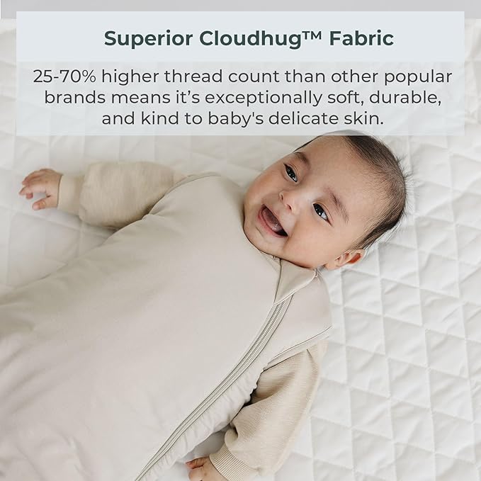 Everyday Bambu Sleep Sack 1.0 Tog - Rayon made from Bamboo Baby Sleeping Bag, Wearable Blanket, Unisex