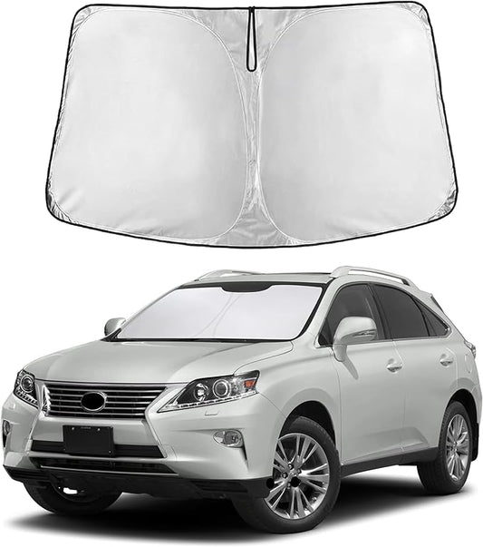 EcoNour Windshield Sun Shade for Lexus RX 350 2010–2015 | Front Window Sunshade | Foldable Car Sun Protector | Blocks UV Rays & Keeps Interior Cooler