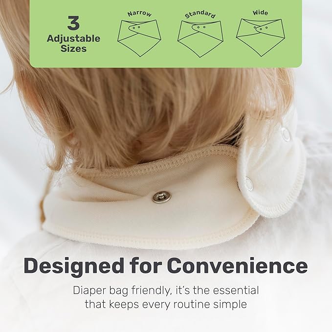 Lamb Babies Bandana Cotton Baby Bibs, Ultra Soft Stylish and Lightweight Absorbent Design for Milk Dribbles Burps and Spills