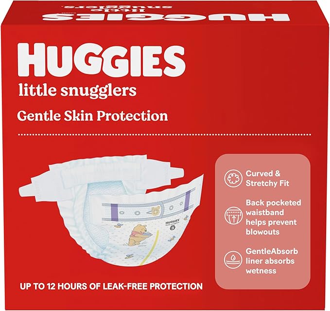 Baby Diapers Size 5 (27+ lbs), 120ct, Huggies Little Snugglers