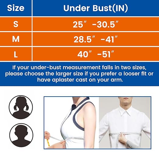 Arm Sling for Shoulder Injury with Waist Strap - Immobilizer Brace Support for Sleeping, Rotator Cuff Surgery (Comfort Version, Right, Small, 20-30.5 inch)