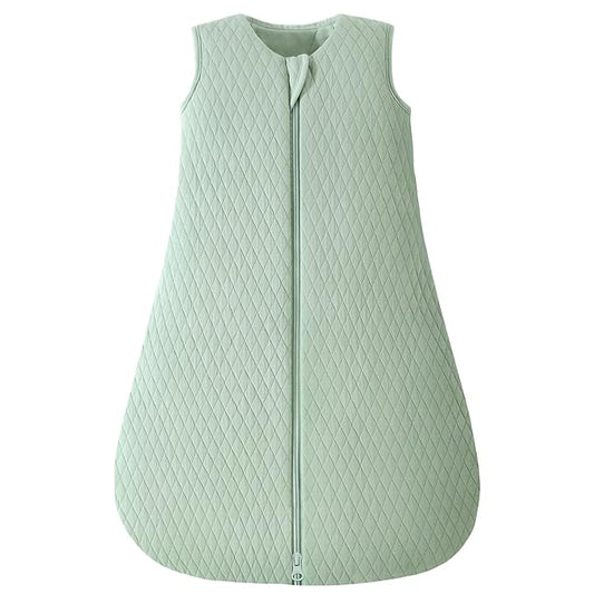 Yoofoss Baby Sleep Sack 0-6 Months TOG 2.5 Winter Baby Wearable Blanket, 100% Organic Cotton Infant Sleeping Sack 2-Way Zipper Warm Quilted Sleep Sack