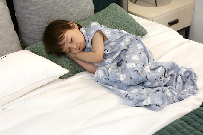 TADO MUSLIN Baby Sleep Sack 2-4 T Baby Wearable Blanket 100% Organic Cotton 0.5 TOG Toddler Sleep Sacks 2- Way Zipper Soft 4 Layers Muslin 2T 3T 4T Sheep Grey