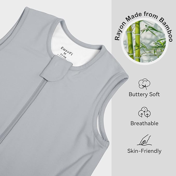 EasyFi Rayon Made from Bamboo Sleep Sack with Feet Baby Sleep Sack with Legs