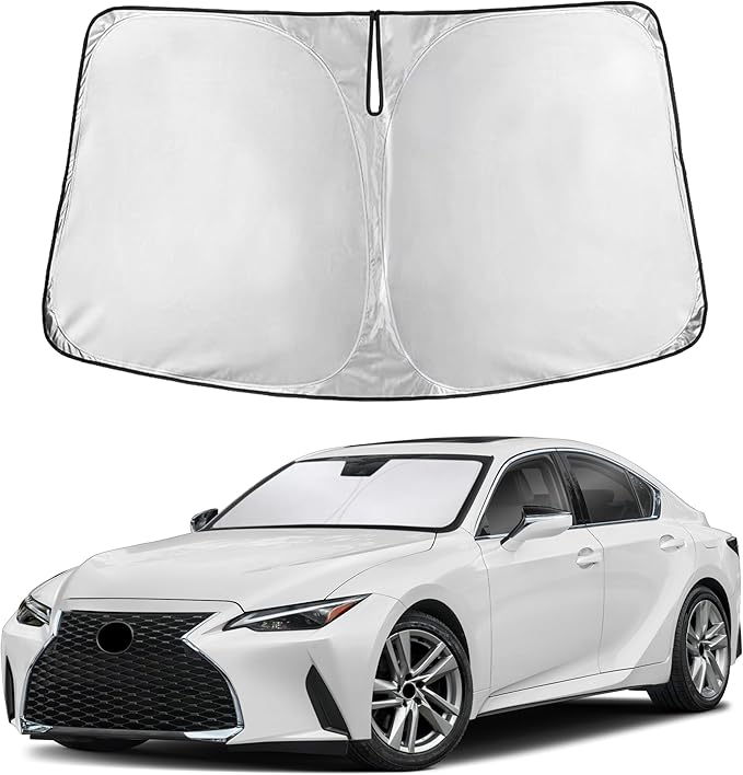 Econour Windshield Sunshade for Lexus IS300 / IS350 2014-2024 2025 2026, Sun Visor for Front Windshield & Window Sun Shade Cover, UV Heat Blocker & Protector, Car Accessories