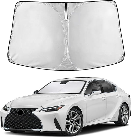Econour Windshield Sunshade for Lexus IS300 / IS350 2014-2024 2025 2026, Sun Visor for Front Windshield & Window Sun Shade Cover, UV Heat Blocker & Protector, Car Accessories