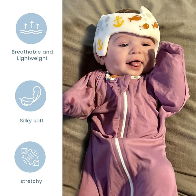ZIGJOY Shark-Fin Transitional Swaddle for Newborn - 0.5 Tog Rayon Made from Bamboo Transition Swaddle Sleep Sack 6-12 Months Baby Arms Up Swaddle Blanket with 2-Way Zipper, Purple