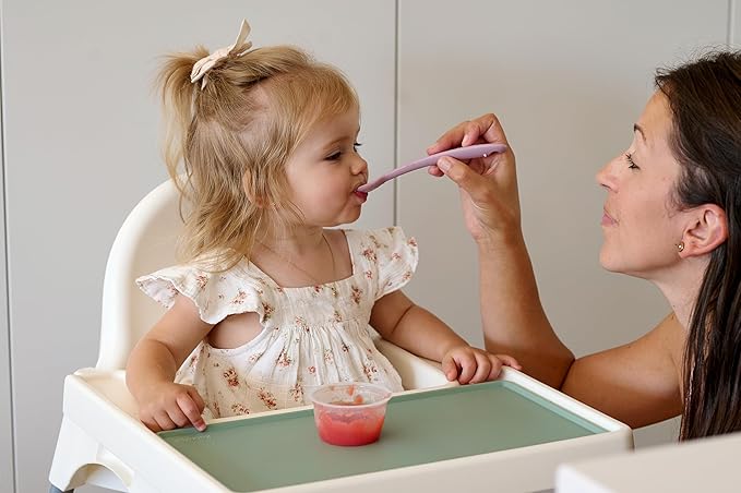 Smack Fun - Silicone Baby Feeding Spoons | 2 Pack (Tradewinds/Shifting Sand)