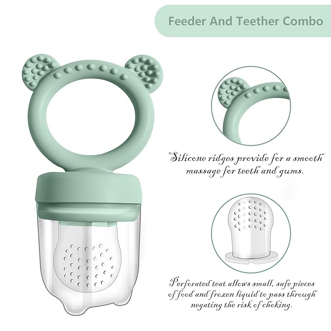 BIGSPINACH Baby Food Freezer Tray and Teething Popsicle Molds – The Perfect Solution for Your Little One's Teething and Feeding Needs