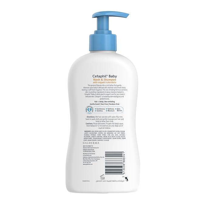 Baby Wash & Shampoo ,Tear Free, Paraben, Colorant and Mineral Oil Free, 13.5 Fl. Oz (Packaging May Vary)