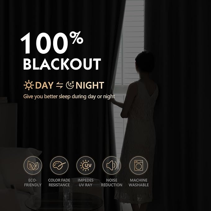 FMFUNCTEX 100% Blackout Curtains for Bedroom, Olive Green Curtains 72 Inches Long Textured Thermal Insulated Curtains for Living Room Drapes, Black Out Drapery Grommet Room Darkening 2 Panels