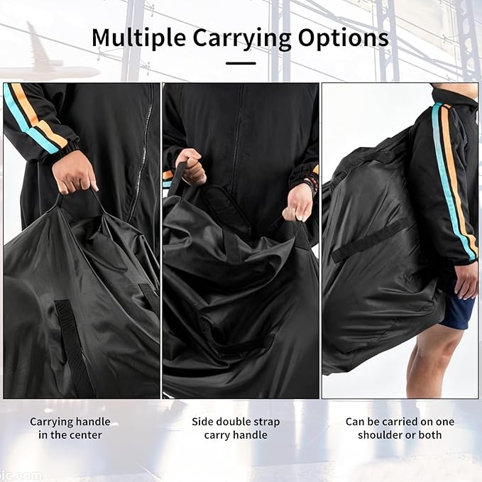 Car Seat Bag for Airplane Travel,Durable Padded Cover with Black Shoulder Straps, Fits All Car Seats, Includes 2 Luggage Tags, Waterproof Travel Bag for Air Travel