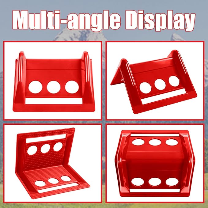24 Pack Flatbed Edge Protectors Compatible with 4 Inch Ratchet & Winch Straps for for Flatbed Cargo Load Truck Shipping (RED)