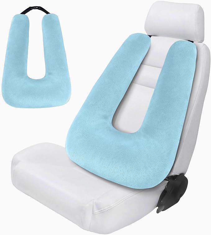 Car Pillow for Kids, Car Pillow, Travel Pillow Cushion for Car and Adults, Support Head and Neck on Road Trips, Blue