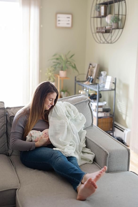Soft 100% Cotton Swaddles for Newborns, 2- Pack - Large, Breathable Baby Blanket - Versatile, Durable Muslin Swaddle Blankets - Perfect Newborn Essentials