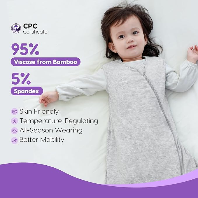 Aomloge PuppyCozy: Toddler Sleep Sack 9-48 Months, 1.0 Tog Sleep Sack with Legs, Baby Wearable Blanket