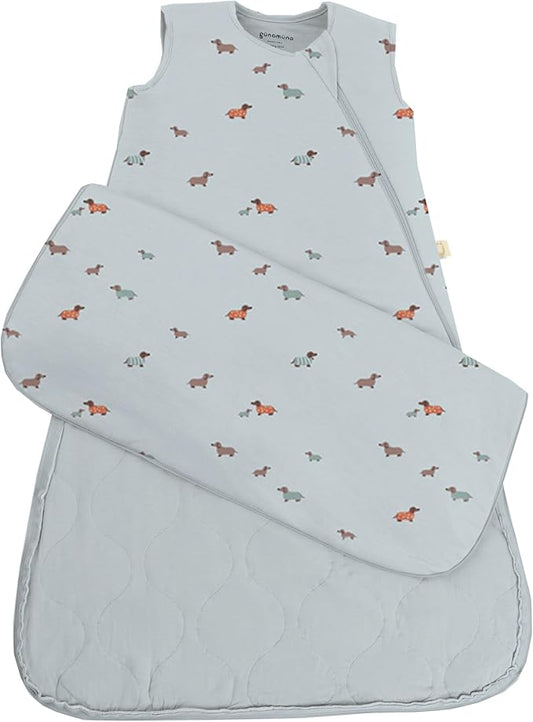 GUNAMUNA Sleep Sacks for Babies Toddlers and Newborns, Easy Changing Diaper Zipper, Cozy, 2.5 TOG