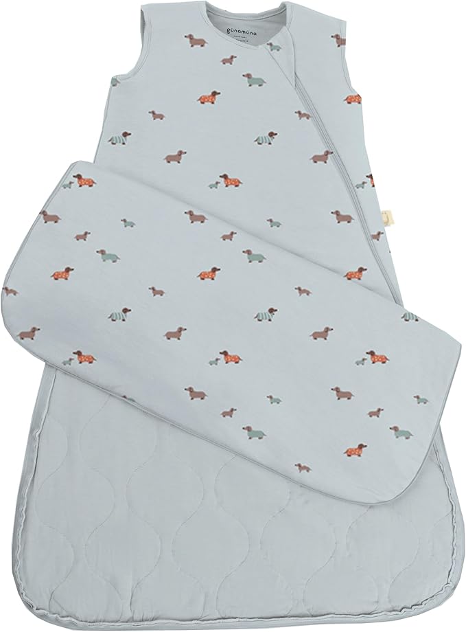 GUNAMUNA Sleep Sacks for Babies Toddlers and Newborns, Easy Changing Diaper Zipper, Cozy, 2.5 TOG