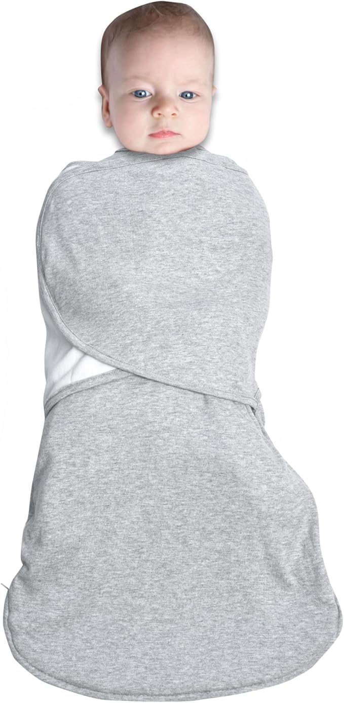 Baby Swaddle,Sleep Sack 6-12 Months,Adjustable WearableTransition Blanket,Miracle Swaddles for Babies Large,100% Cotton-2-Piece